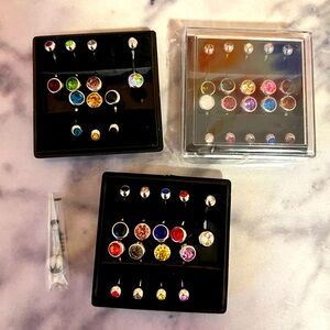 Assortment of Stainless Steel Navel Rings. Never been worn.